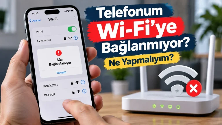 Telefon Wi-Fi’ye bağlanmıyor; telefonda bağlantı hatası ve kablosuz modem
